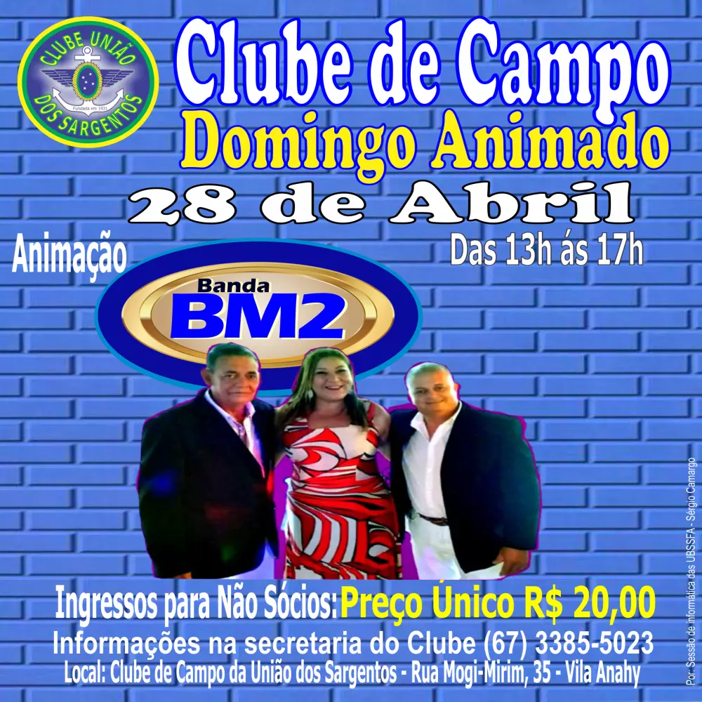 Domingo Animado no Clube de Campo 28/04/2024